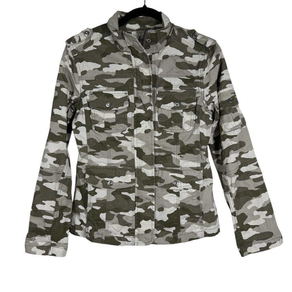 Kensie Jeans Camo Ultilty Jean Jacket Women's Size Medium